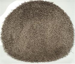 Rundt rya t�ppe Shaggy i bronze